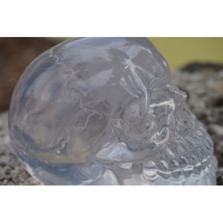 HF1625 FIGURINE CRANE BLANC TETE DE MORT SQUELETTE HEROIC FANTASY 