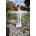 RE0231  FIGURINE STATUETTE REPRODUCTION   CHRIST RIO CORCOVADO  STYLE ALBATRE