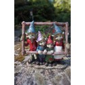97231 FIGURINE FAMILLE TROLL DANS SON CADRE PIXIE ELFE