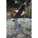 MO0399    FIGURINE  STATUETTE STATUE AIGLE QUI PLANE   RAPACE