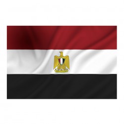 079 DRAPEAU EGYPTE EGYPTIEN LE CAIRE   90X150 NEUF AVEC OEILLET DE FIXATION 