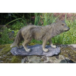 WOLF23 A  FIGURINE  STATUETTE   LOUP CANIN  CHIEN   HEROIC FANTASY