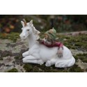 96163 QUATRE FIGURINE TROLL ELFE PIXIE AVEC LICORNE PIXIES FARFADET DERNIER