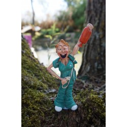 01412006 FIGURINE METIER CARICATURE INFIRMIERE  HOPITAL  COLLECTION LES ALPES 