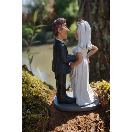 01472007  FIGURINE METIER CARICATURE MARIAGE MARIEE   COLLECTION LES ALPES