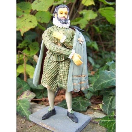 RE0123 FIGURINE STATUETTE HENRI IV ROI DE FRANCE HISTOIRE