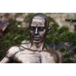 708.5076 FIGURINE STATUETTE HOMME NU MASCULIN POSE SEXY LGBT  GAY  STYLE  BRONZE
