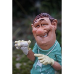 841.2392 FIGURINE METIER CARICATURE DENTISTE DOCTEUR    COLLECTION LES  ALPES 