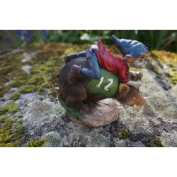 97245 FIGURINE TROLL SANGLIER N°12  FORET CHASSE  FEE  PIXIE ELFE PIXIES BAMBIE 