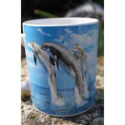 ME1004 CHOPE TASSE MUG DAUPHIN MARINE CERAMIQUE