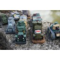 RE0354 A   9 FIGURINE TANCK  AUTOMITRAILLEUSE CHAR   1 ERE GUERRE 1914 1918 1917