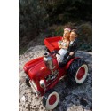 01411715 FIGURINE STATUETTE TRACTEUR MARIAGE FERME  HUMORISTIQUE TIRELIRE 32 CM