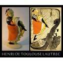 TL01   FIGURINE STATUE  TOULOUSE LAUTREC  JANE AVRIL LA MELINITE 1868  PARASTONE