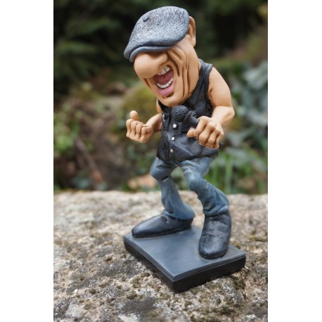 841.2383  FIGURINE METIER CARICATURE BRIAN JOHNSON CHANTEUR  ACDC  MUSIQUE 15 CM