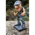 841.2383  FIGURINE METIER CARICATURE BRIAN JOHNSON CHANTEUR  ACDC  MUSIQUE 15 CM