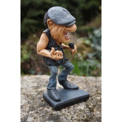 841.2383  FIGURINE METIER CARICATURE BRIAN JOHNSON CHANTEUR  ACDC  MUSIQUE 15 CM