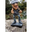 841.2383  FIGURINE METIER CARICATURE BRIAN JOHNSON CHANTEUR  ACDC  MUSIQUE 15 CM