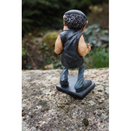 841.2383  FIGURINE METIER CARICATURE BRIAN JOHNSON CHANTEUR  ACDC  MUSIQUE 15 CM