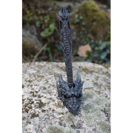 766.4523 STYLO PLUS SUPPORT SOCLE    DRAGON  HEROIC  FANTASY  FIGURINE GOTHIQUE