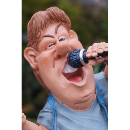 01477031 FIGURINE STATUETTE CHANTEUR  STAR  HUMOUR CARICATURE HUMORISTIQUE  