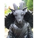 HF1539 FIGURINE STATUETTE BELIER DEMON DIABLE BELZEBUTH NOIR HEROIC SATAN