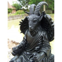 HF1539 FIGURINE STATUETTE BELIER DEMON DIABLE BELZEBUTH NOIR HEROIC SATAN