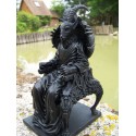 HF1539 FIGURINE STATUETTE BELIER DEMON DIABLE BELZEBUTH NOIR HEROIC SATAN