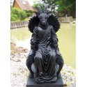 HF1539 FIGURINE STATUETTE BELIER DEMON DIABLE BELZEBUTH NOIR HEROIC SATAN