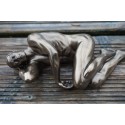 708.5105 FIGURINE STATUETTE HOMME NU MASCULIN POSE SEXY LGBT  GAY  STYLE  BRONZE