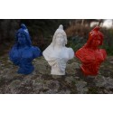 RE0150 A FIGURINE STATUETTE REPRODUCTION 3 MARIANNE REPUBLIQUE BLEU  BLANC ROUGE