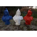 RE0150 A FIGURINE STATUETTE REPRODUCTION 3 MARIANNE REPUBLIQUE BLEU  BLANC ROUGE