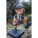 841.2383 B  2 FIGURINE  CARICATURE BRIAN JOHNSON ANGUS YOUNG   ACDC  MUSIQUE