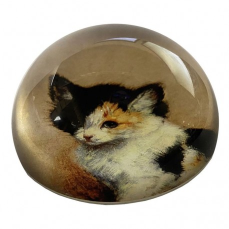 PRK1 SULFURE PRESSE PAPIER H. RONNER KNIP CHATON D EVEIL CHAT PAPERWEIGHT