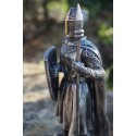 816.279  SOLDAT  FIGURINE MEDIEVAL  TEMPLIER LANCE  CHEVALIER  MOYEN AGE 18CM