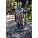 816.279  SOLDAT  FIGURINE MEDIEVAL  TEMPLIER LANCE  CHEVALIER  MOYEN AGE 18CM