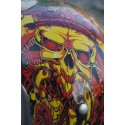 67109 TETE MORT  FIGURINE  CRANE   CASQUE  MOTO   HEROIC FANTASY  GOTHIQUE SKULL