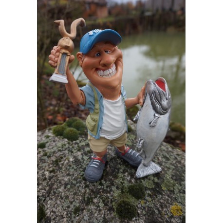 01477044  FIGURINE METIER CARICATURE PECHEUR COUPE FUNNY  COLLECTION POISSON    