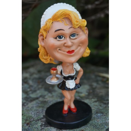 841.133 FIGURINE METIER CARICATURE SERVEUSE BAR SEXY PIN UP FUNNY HUMOUR