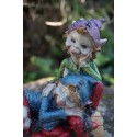 97276 B  COUPLE TRONC  FIGURINE  TROLL PIXIES  LUTIN PIXIE ELFES FARFADET FEE