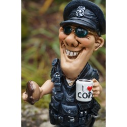 841.3026  FIGURINE METIER CARICATURE POLICIER  COLLECTION HUMOUR FUNNY COPS  PV