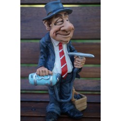 01499692 FIGURINE STATUETTE VENDEUR AMBULANT MARCHER FOIRE  HUMOUR CARICATURE   