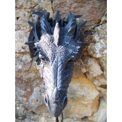 65037 LUSTRE LUMINAIRE LAMPE DRAGON HEROIC FANTASY RESINE DRAGO CRANIO