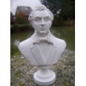 RE0107 FIGURINE STATUETTE REPRODUCTION BUSTE STYLE ALBATRE MUSICIEN SCHUBERT