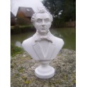 RE0107 FIGURINE STATUETTE REPRODUCTION BUSTE STYLE ALBATRE MUSICIEN SCHUBERT