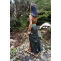 EG0286   FIGURINE AVEC PLATEAU BOUGEOIR     EGYPTE STATUE STATUETTE