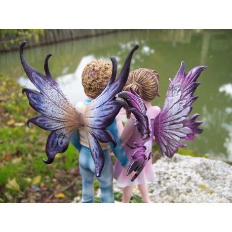 Figurine Enfant elfe bleue