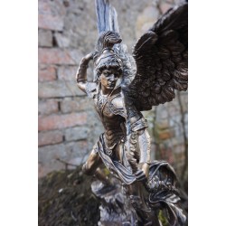 30220   FIGURINE STATUETTE   STATUE ARCHANGE URIEL  STYLE    BRONZE